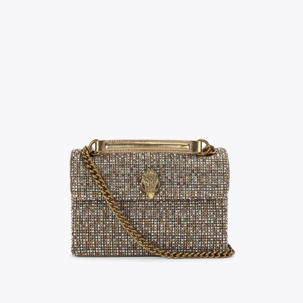 [H24071] KURT GIGER MEDIUM FABRIC KENSINGTON BAG