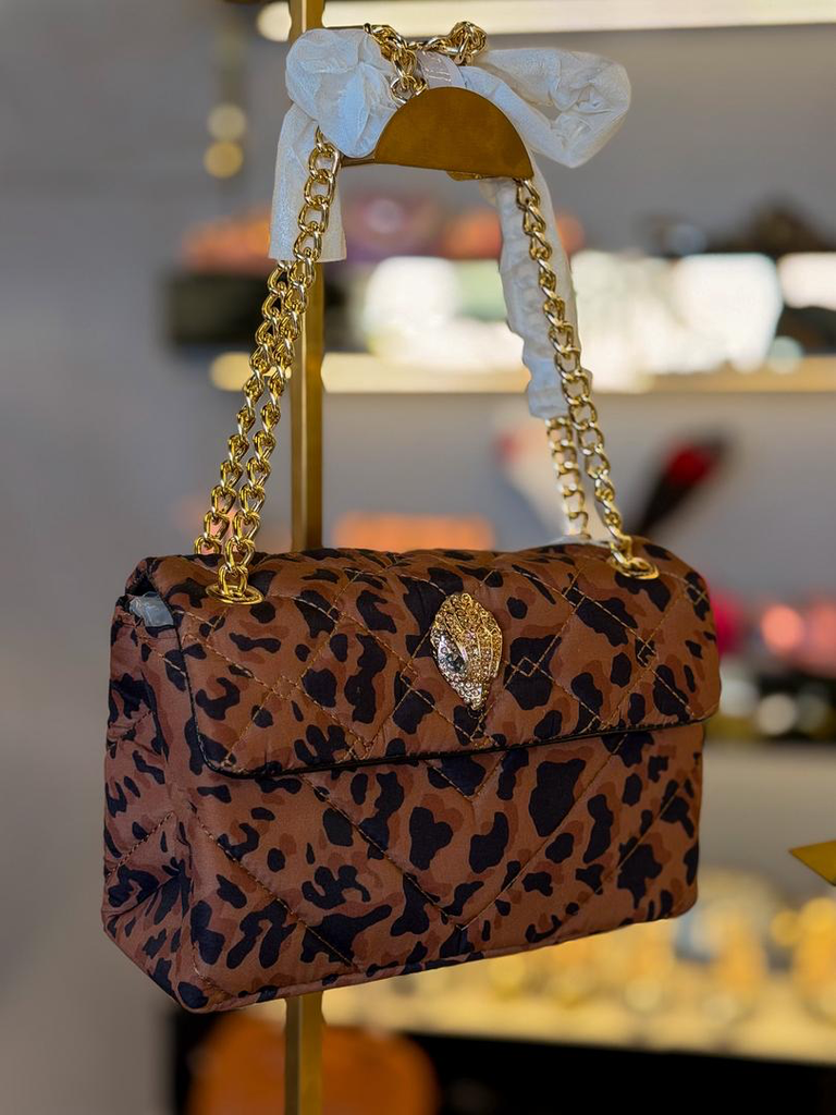 [13701] Kurt Geiger Kensington Leopard Print Bag