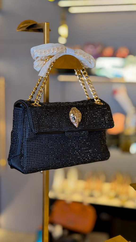 [H173] Kurt Geiger Kensington Crystal Embellished Bag