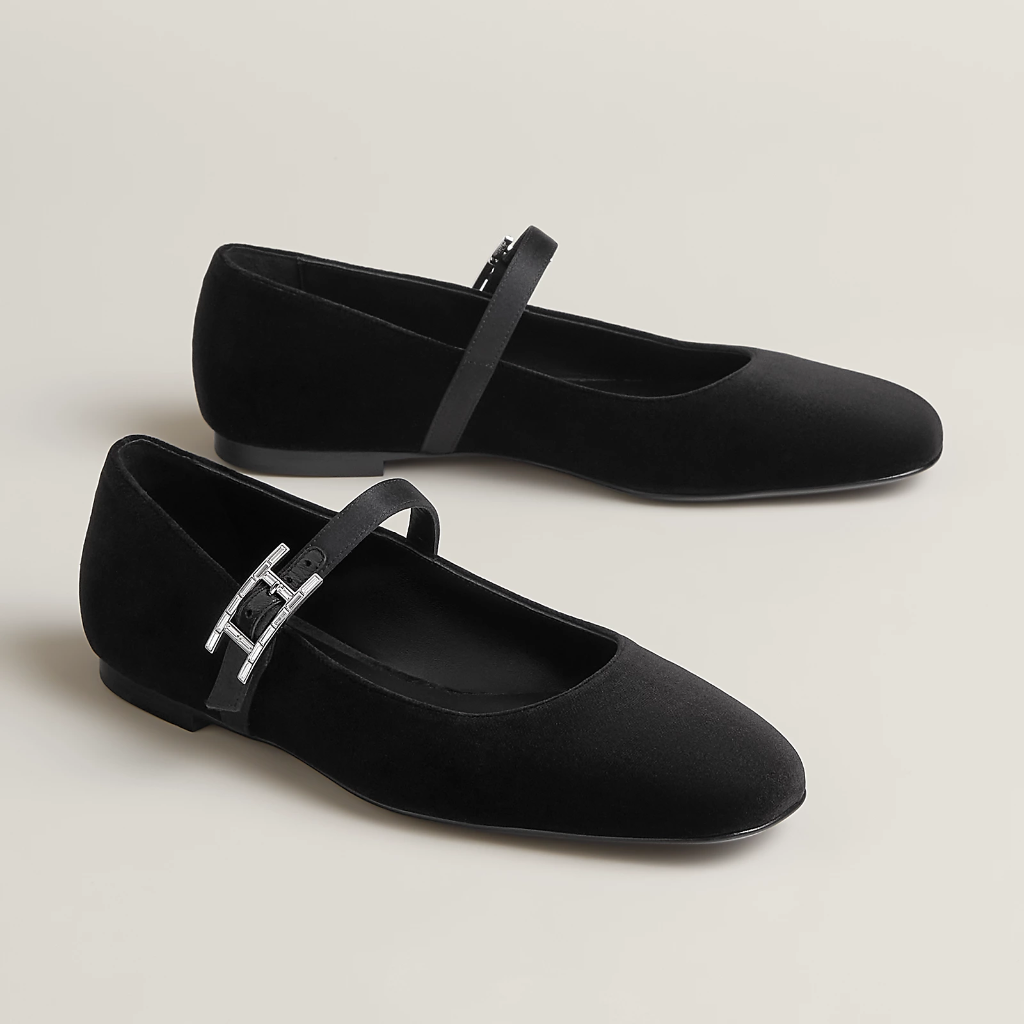 Hermès Jane Ballet Flat (36, black)