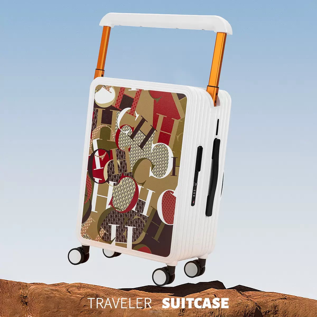 Carolina Herrera CH Print Traveler Suitcase