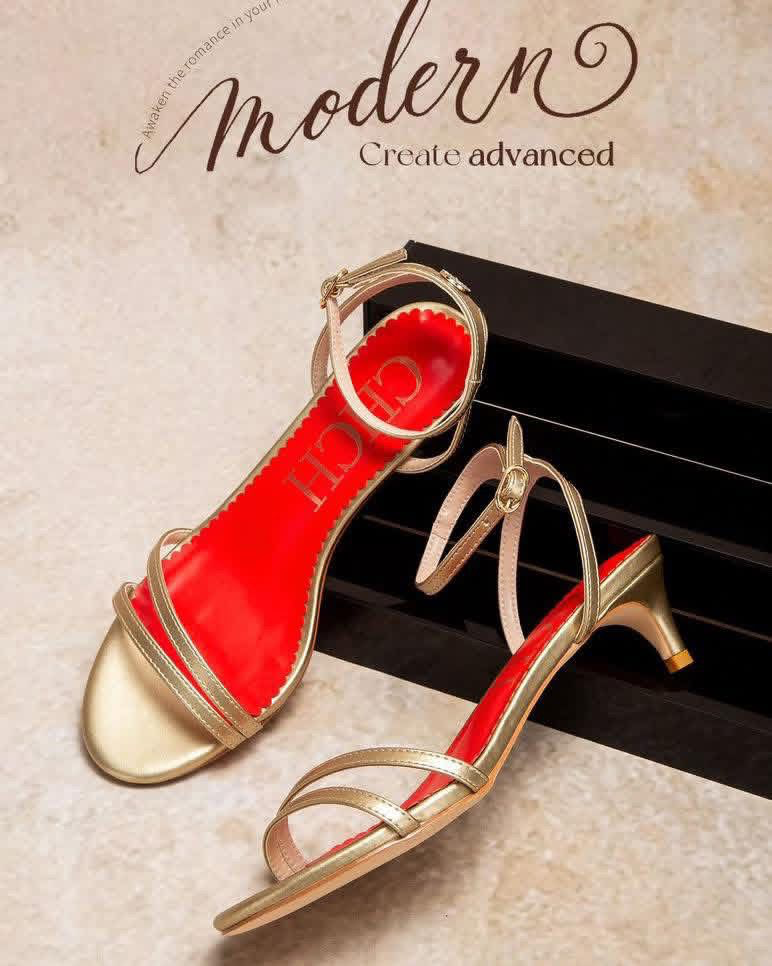 CHCH Strappy Kitten Heel Sandals