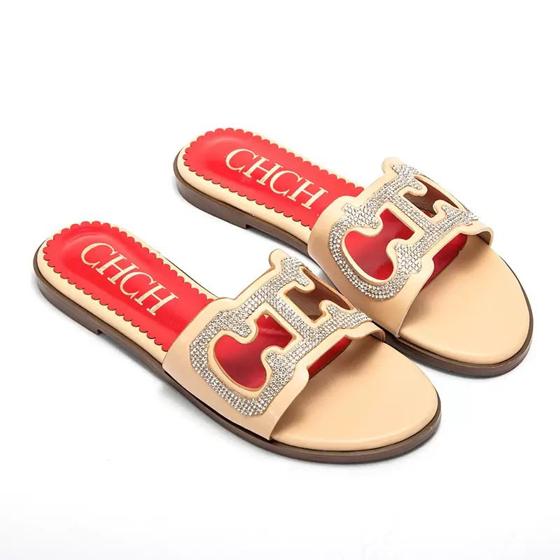 CHCH Embellished Flat Slipper