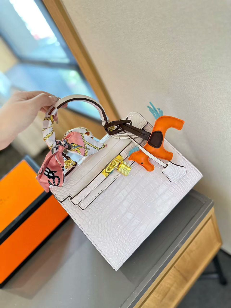 Hermès Birkin Cargo Crocodile-Effect Bag
