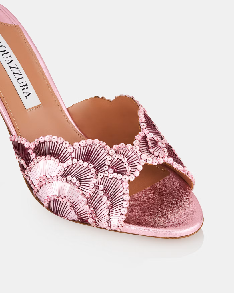 Aquazzura Crystal Shell Mule (36)