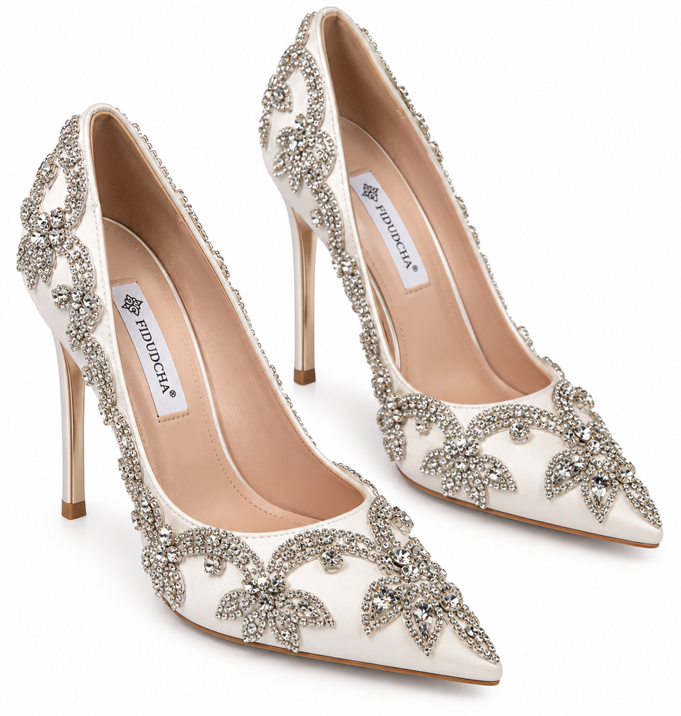 Fidudcha Crystal Vine Pumps