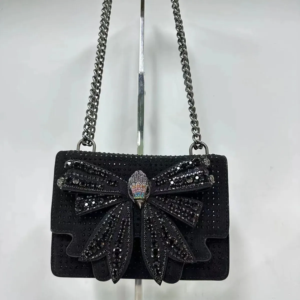 Kurt Giger Crystal Bow Shoulder Bag