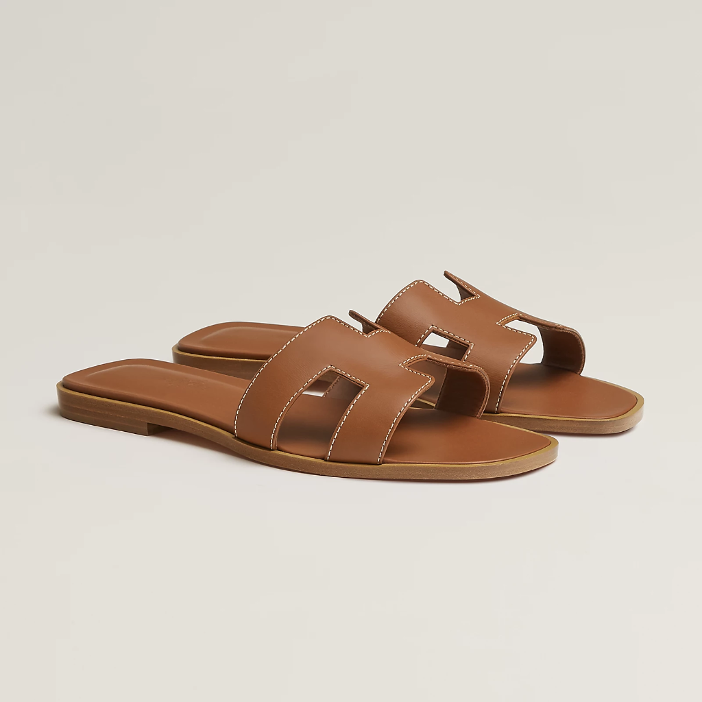 Hermès Oran H Leather Slipper (36)